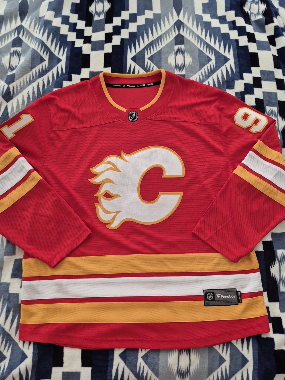 Fanatics Calgary Flames 🔥 Authentic Hockey Jersey 91 Kadri Collectible